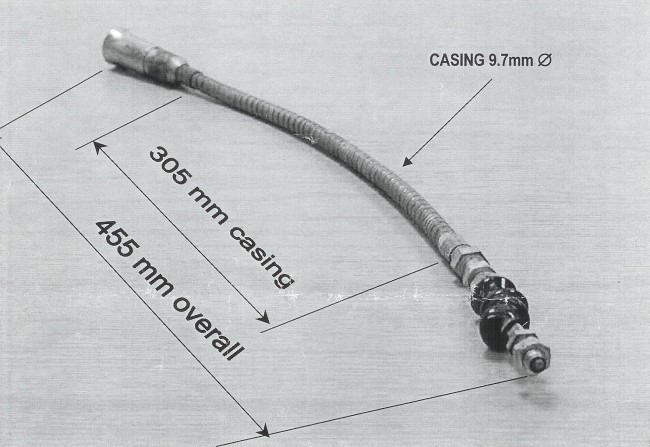 1964 Rubery Owen Chassis brake cable.