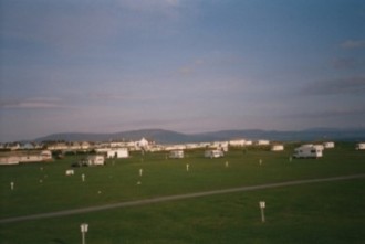 View of the touring pitches