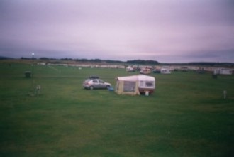 Our caravan sited at Embo