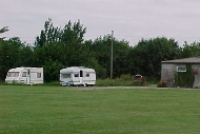 Caravans on site at the entrance