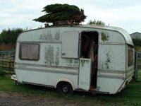 old caravan