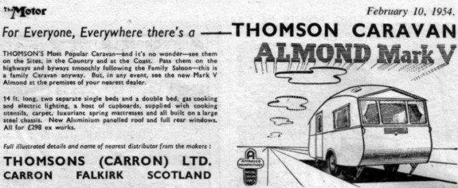 1954 Almond MK. V Advert