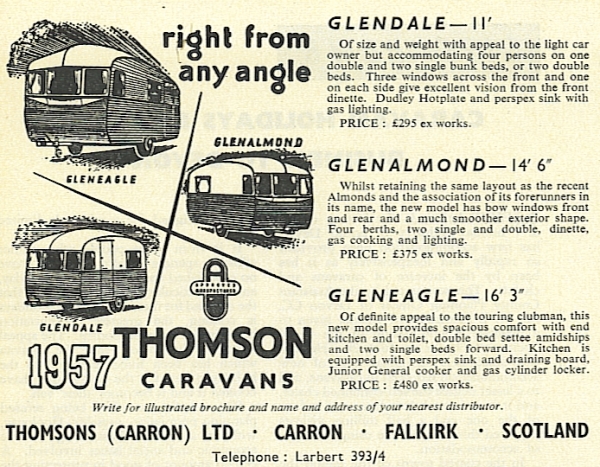 Thomson caravans 1957